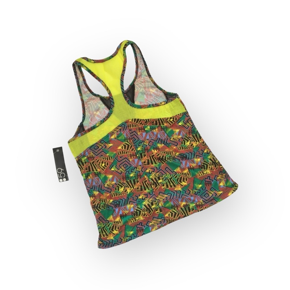 new Splits59 ϟ Sabrina Performance Athletic Tank ϟ Utopia Multi Color Print ϟ XS - Picture 5 of 16